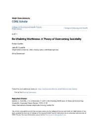 A Theory of Overcoming Suicidality