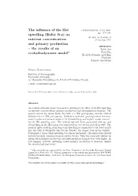 (Baltic Sea) on Nutrient Concentrations and Primary Production