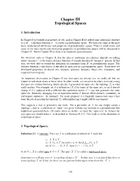Chapter 3: Topological Spaces