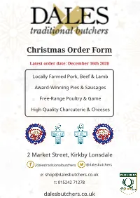 Christmas Order Form