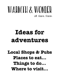 Ideas for Adventures