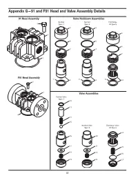 Appendix G—91 and F91 Head and Valve Assembly Details