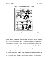 Dissertation Chapter 2 Sam Rosenfeld 1 Chapter 2: Democrats and The