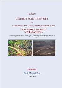 (Draft) DISTRICT SURVEY REPORT
