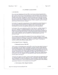 King Report -- Part 3 Page 1 of 41 IV. JOWERS' ALLEGATIONS A