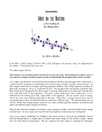 On the Orbiton a Close Reading of the Nature Letter
