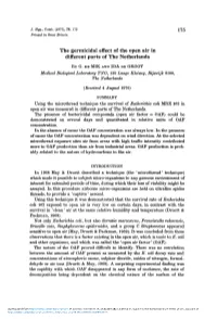 The Germicidal Effect of the Open Air in Different Parts of the Netherlands