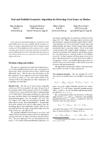 Fast and Faithful Geometric Algorithm for Detecting Crest Lines on Meshes