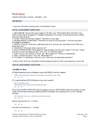 Head Injury Pediatric After-Hours Version - Standard - 2015