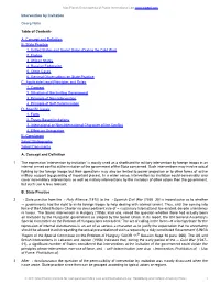 Intervention by Invitation Georg Nolte Table of Contents A. Concept And