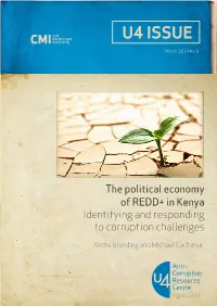 The Political Economy of REDD+ in Kenya Identifying and Responding to Corruption Challenges