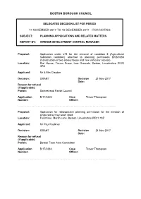 Delegated Decision List Pdf 271 Kb