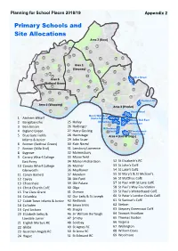 Primary Schools and Site Allocations Area 2 (Bow)