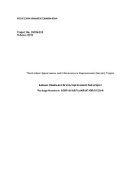 Project: Laksam Roads and Drains Improvement Subproject Initial E