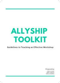 Rice Allyship Movement's Racial Allyship Toolkit