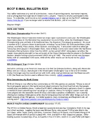 Bccf E-Mail Bulletin #229
