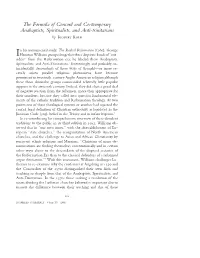 The Formula of Concord and Contemporary Anabaptists, Spiritualists, and Anti-Trinitarians by R K