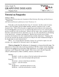 Tutorial on Fungicides