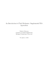 An Introduction to Fluid Mechanics: Supplemental Web Appendices
