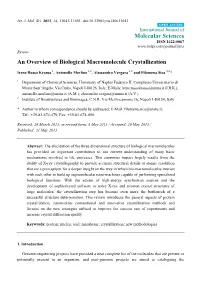 An Overview of Biological Macromolecule Crystallization
