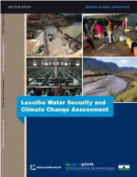 Lesotho Water Security and Climate Change Assessment