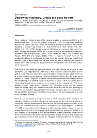 Degrowth: Necessary, Urgent and Good for You Kallis, G