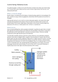 Enamel Rating Reference Guide