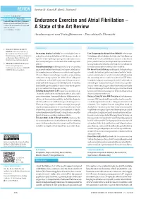 Endurance Exercise and Atrial Fibrillation – Endurance Exercise and Atrial Fibrillation – a State of the Art Review