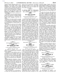 Extensions of Remarks E145 HON. FORTNEY PETE STARK HON