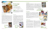 From Page to Plate