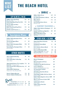 New Wine List