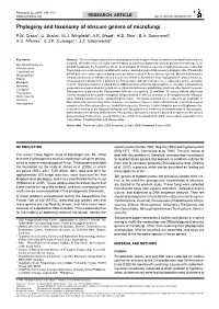 Phylogeny and Taxonomy of Obscure Genera of Microfungi