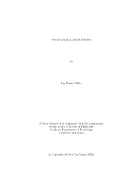 Psychological Meme Science by Ian Dennis Miller a Thesis Submitted In