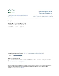 SFRA Newsletter