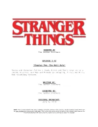 Stranger Things | Dialogue Transcript | S3:E2