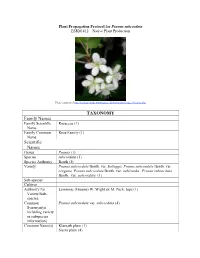 TAXONOMY Family Names Scientific Names