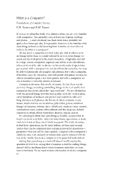 What Is a Computer? Foundations of Computer Science E.H