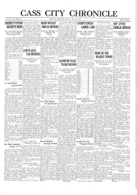 Cass C Ity Chronicle Volume 27, Number 16