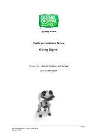 Post Implementation Review – Going Digital 31 March 2014