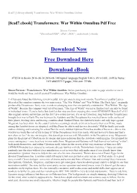 [8Csd7.Ebook] Transformers: War Within Omnibus Pdf Free
