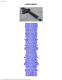 Assault Rifles
