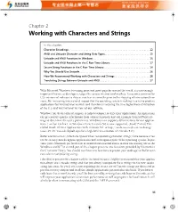 Chapter 2 Working with Characters and Strings