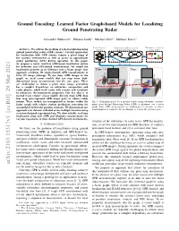 Learned Factor Graph-Based Models for Localizing Ground Penetrating Radar