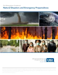 Natural Disasters and Emergency Preparedness