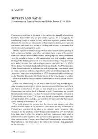 SECRETS and OATHS Freemasonry in Finnish Society and Public Record 1756–1996