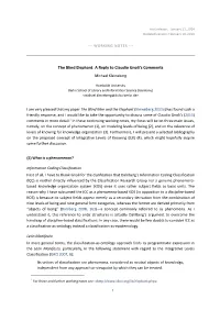 The Blind Elephant: a Reply to Claudio Gnoli's Comments [PDF]