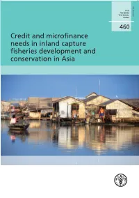 Credit and Microfinance Needs in Inland Capture Fisheries