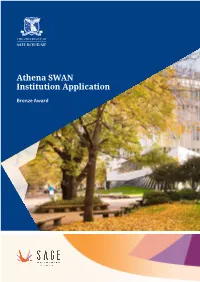 Athena SWAN Institution Application