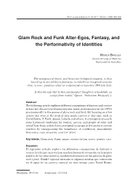 Glam Rock and Funk Alter-Egos, Fantasy, and the Performativity of Identities