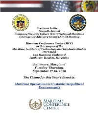 Maritime Operations in Unstable Geopolitical Environments